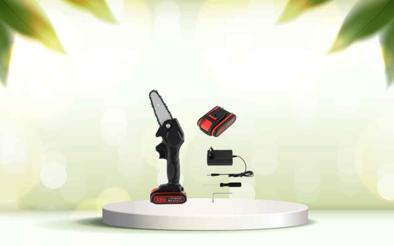 Scopri la mini motosega a batteria: potatura facile e precisa senza fatica